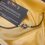 925 Silver Unisex Nazariya Rakhi/ Bracelet (Oval Emerald Flower) RAK002853