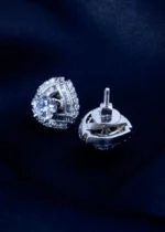 925Silver 2in1- 1ct. Removable Jacket Solitaire Swarovski Studs (Silver) EAR001516 - Image 3