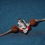 925Silver Rudraksh Ganesha Rakhi (Silver) RAK000523