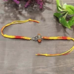925Silver Shiva Rudraksh Thread Rakhi (Antique Silver) RAK000535