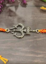 925Silver Shiva Thread Rakhi (Antique Silver) RAK000536 - Image 2