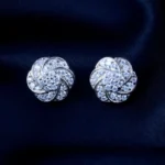 925Silver Swarovski Stud Earrings (Silver) EAR001512