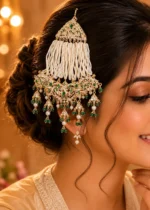 Green Gold Plated Jadau Passa- ACC002809