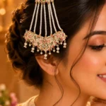 Multi Color Gold Plated Jadau Passa- ACC002810