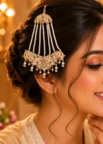 Multi Color Gold Plated Jadau Passa- ACC002810