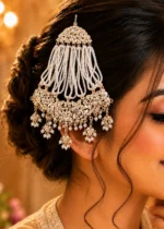 White Gold Plated Jadau Passa- ACC002811