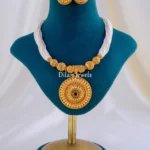 Aarohi Antique Necklace Set (Antique Gold) NEC002157