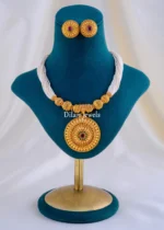 Aarohi Antique Necklace Set (Antique Gold) NEC002157