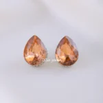 Amber Spark Premium Studs (Silver) EAR002232