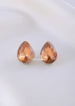 Amber Spark Premium Studs (Silver) EAR002232
