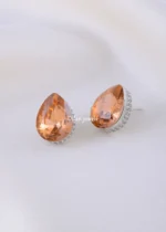 Amber Spark Premium Studs (Silver) EAR002232 - Image 2
