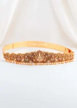 Antique Gold Plated Temple Waist Belt- ACC002770