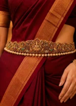 Antique Gold Plated Temple Waist Belt- ACC002770 - Image 3