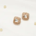 Antique Kundan Studs (Antique Gold) EAR000545