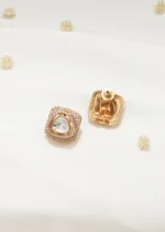 Antique Kundan Studs (Antique Gold) EAR000545 - Image 4