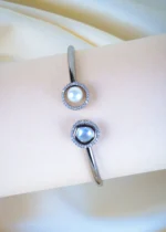 Antique Pearl Bracelet (Antique Silver) BRA000665 - Image 3