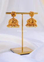 Antique Pearl Fringe Jhumkas (Yellow Gold ) EAR002172 - Image 2