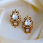 Antique Polki Earrings (Antique Gold) EAR000846