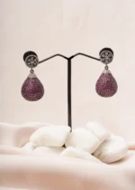 Antique Ruby Earrings (Antique Silver) EAR000775