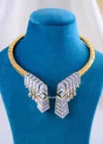 Art Deco Diamond Hasli (Yellow Gold) NEC002222 - Image 2