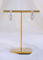 Aura Glint German Silver Hoops (Yellow Gold) EAR002295