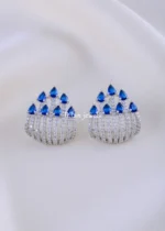 Aurelia Glow Blue Studs (Silver) EAR002129