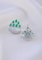 Aurelia Glow Green Studs (Silver) EAR002128 - Image 3