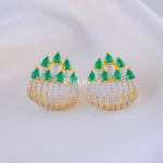 Aurelia Glow Green Studs (Yellow Gold) EAR002127