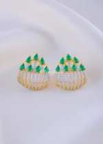 Aurelia Glow Green Studs (Yellow Gold) EAR002127