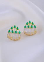 Aurelia Glow Green Studs (Yellow Gold) EAR002127 - Image 2