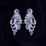 Aurora Diamond Loop Drops (Silver) EAR002184