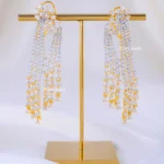 Aurora Waterfall Earrings (Yellow Gold) EAR002189