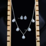 Aveline Necklace Set (Silver) NEC002565