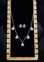 Aveline Necklace Set (Silver) NEC002565