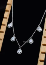 Aveline Necklace Set (Silver) NEC002565 - Image 2