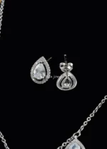 Aveline Necklace Set (Silver) NEC002565 - Image 3