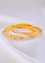 Twilight Twist Bangles (Dual Plating) BAN002066 - Image 3
