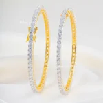 10 Pointer Single Line Bangle Openable (Yellow Gold) BAN002481