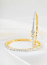 10 Pointer Single Line Bangle Openable (Yellow Gold) BAN002481 - Image 2