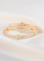 Swarina Diamond Bangle (Yellow Gold) BAN002571 - Image 5