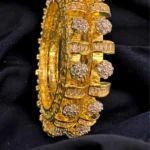 Maharani Charm Pacheli Bangles (Yellow Gold) BAN000400