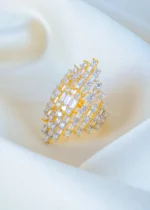 Bagguette Band ring (Yellow Gold) RING01377 - Image 2