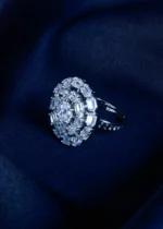 Bagguette Dezire (Silver) RING01394 - Image 2