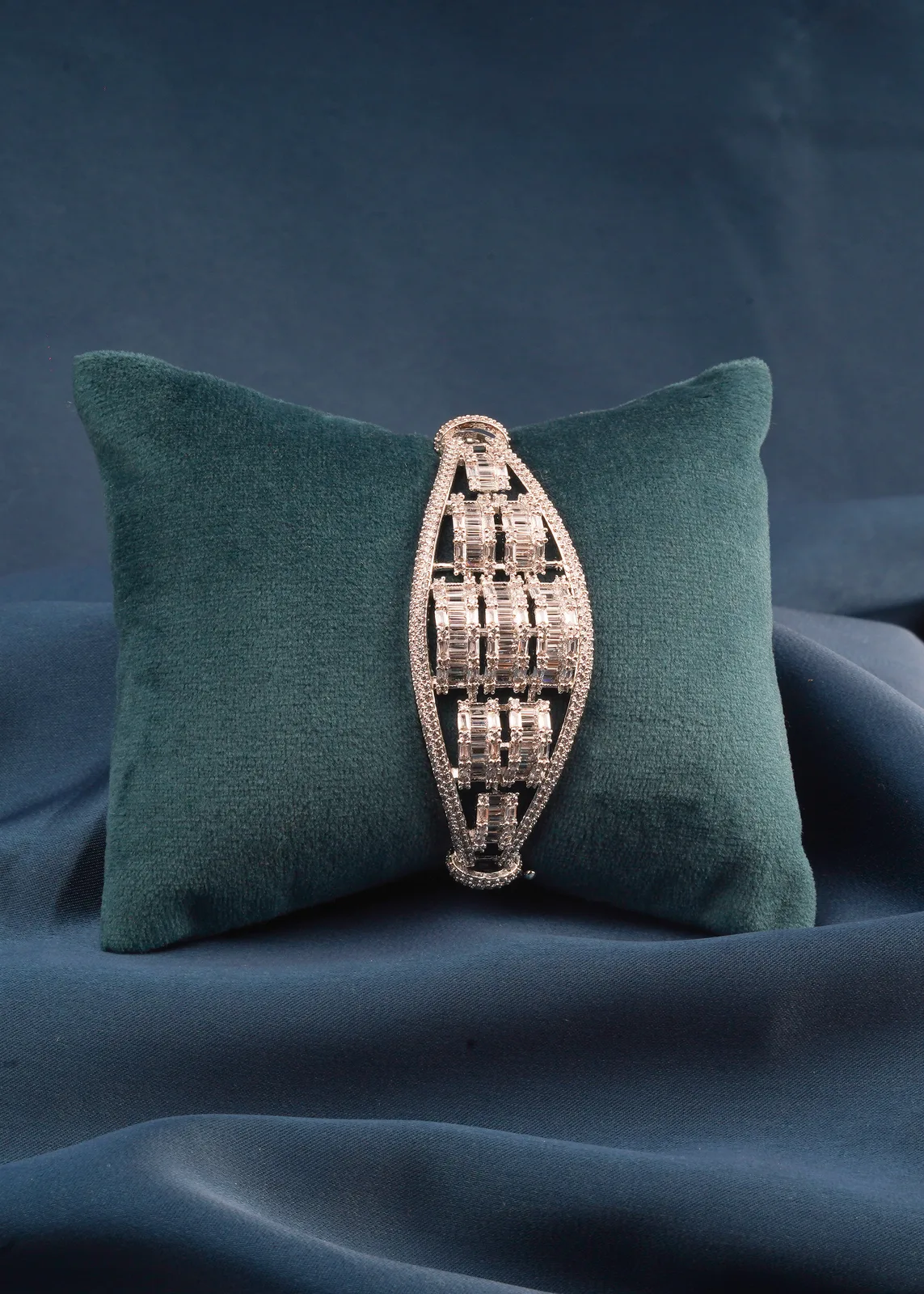 Bagguette-Silver-Bracelet-Silver-BRA000660a Bagguette Silver Bracelet (Silver) BRA000660 - Image 1
