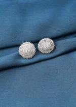 Bagguette Stud Earrings (Silver) EAR000740