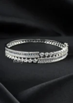 Baguette Diamond Luxury Bracelet (Silver) BRA002452 - Image 2