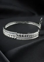 Baguette Diamond Luxury Bracelet (Silver) BRA002452 - Image 3