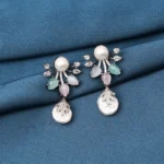 Barrouque Pearl Earrings (Antique Silver) EAR000743