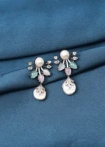 Barrouque Pearl Earrings (Antique Silver) EAR000743