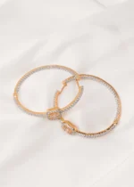 Big Hoop Earrings (Yellow Gold) EAR000706 - Image 3